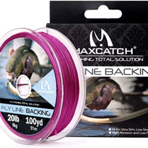 Hochwertige Fliegenfischerschnur in auffälligem Lila, 20lb Tragkraft und 300 Yards Länge, ideal für professionelle Ansprüche im Angeln.