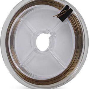 7x7 Stahlvorfach auf Kunststoff-Spule, 10 Meter lang, ideal für Raubfischangeln mit hoher Belastbarkeit von 6 kg.