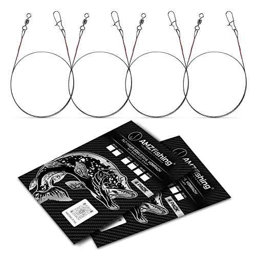 Hochwertiges 7x7 Stahlvorfach für Raubfischangeln in 25cm Länge mit einer Tragkraft von 20kg, ideal für Hecht-, Zander- und Barschangeln.