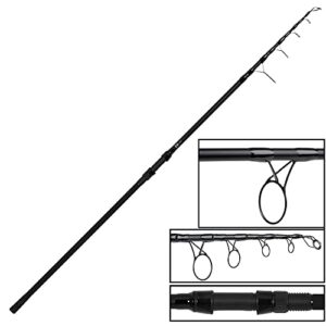 FOX 12ft EOS Pro Tele Rod 3,5lb - Teleskop Karpfenrute mit modernen Rutenringen und mattschwarzem Rollenhalter, ideal für Karpfenfischer