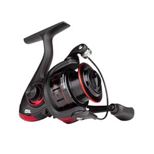 Abu Garcia Cardinal X Spinnrolle in Schwarz und Rot, ideal für Raubfischangeln wie Forelle, Barsch, Hecht und Lachs