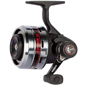 Abu Garcia MKII 506 Angelrolle in Schwarz und Silber mit modernem Design und hochwertigen Materialien für effizientes Angeln