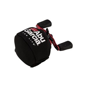 Schwarzes Neopren Cover für Abu Garcia Revo Baitcast Low Profile Angelrolle, idealer Schutz gegen Staub und Kratzer.