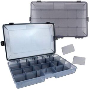 Angel Berger Pro Tackle Box – Wasserdichte Zubehörbox für Angler mit variablen Fächern zur Aufbewahrung von Ködern und Angelzubehör.