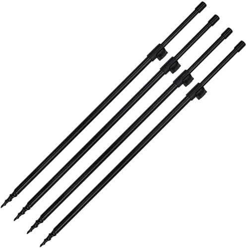 Banksticks und Bissanzeiger Set für Angler, bestehend aus stabilen und robusten Stangen mit verstellbarer Länge, geeignet für optimales Angeln mit zwei Ruten.