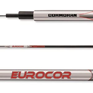 Cormoran Eurocor Tele Pole unberingt, eine 4-teilige Angelrute mit 4,00 m Länge und modernem Design in weiß, ideal für Angler mit hohem Ansprüchen an Sensibilität und Transportfähigkeit.