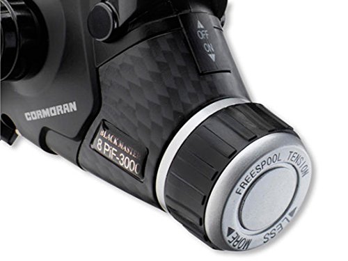 Cormoran Black Master BR 8PiF Angelrolle in Schwarz und Silber mit modernen Designmerkmalen und einem klaren Fokuss auf Funktionalität für Angler.
