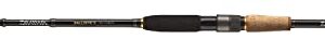 Daiwa Ballistic X Tele Spinnrute 2.70m 30-70g in elegantem Schwarz mit Korkgriff, ideal für verschiedene Angeltechniken.