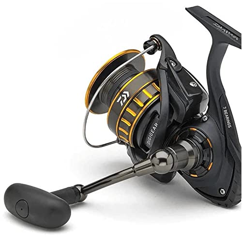 Daiwa BG2000 BG Salzwasser-Spinnrolle mit modernem Design und robustem Aluminium-Gehäuse, ideal für Salzwasserangeln