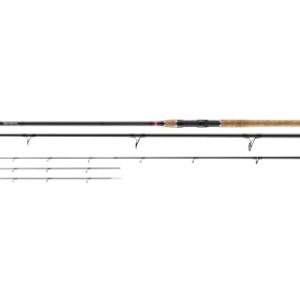 DAIWA Ninja X Feeder 360XH Angelrute, 3,60m, 0-220g, in zerlegbarer Form mit ergonomischem Griff und mehreren Rutenabschnitten für flexibles Angeln.