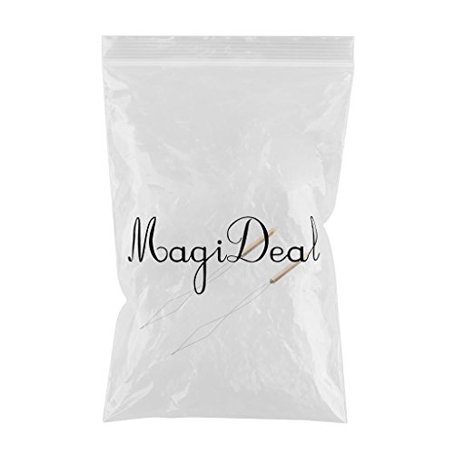 Zwei hochwertige Fliegenbinden Einfädler in einer transparenten Kunststofftüte, ideal für Fliegenfischer und Fliegenbinder.