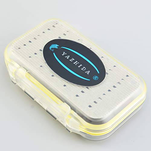 Hochwertiges Fliegenfischen-Fliegen-Set mit Fliegenbox, einschließlich 52 verschiedenen Trockenfliegen, Nymphen und Nassfliegen für Angler.