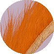 FM Zonker Strips in Fluo-Orange, 4 mm breit, für das Fliegenbinden mit lebendigen und flexiblen Fasern.