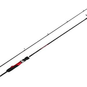 Forcemaster Trout Area 195UL Angelrute in Schwarz und Rot, zerlegbar, für präzises Trout Area Angeln, leicht und ergonomisch gestaltet