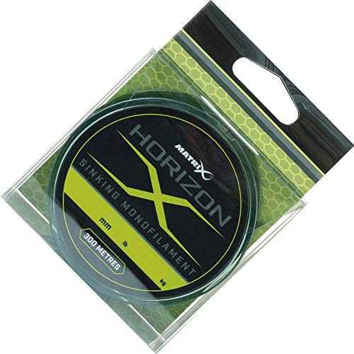Fox Matrix Horizon X Sinking Mono 300m Angelschnur mit 0.24mm Durchmesser und 12lbs Tragkraft in ansprechendem Packaging, ideal für Angler.