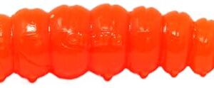 FTM Lifter Lures LARVY Cheese 4,5cm schwimmender Gummiköder für Forellen in HOT ORANGE UV, ideal zum Angeln mit Käse-Aroma.