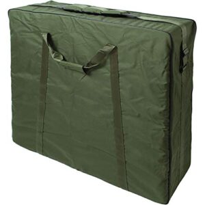 G8DS Deluxe Bedchair Bag in olivgrün für Outdoor-Aktivitäten, gefertigt aus robustem Material mit ergonomischen Tragegriffen, ideal für Angeln und Camping.