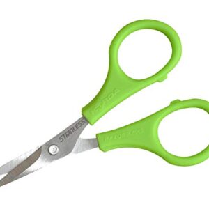 Korda Razorblades Vorfachschere mit grünem Griff und Edelstahlklingen, ideal für Karpfenangler und robustes Schneiden von Schnüren.