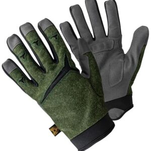 Hochwertige K & S Jagd Handschuhe in Loden Grün für Outdoor-Aktivitäten, Angeln, Fotografie und Sport mit modenner Verarbeitung.