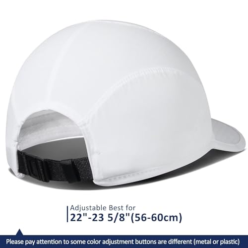 Ultraleichte und atmungsaktive Sport Cap in Weiß mit weichem Schirm, ideal für Outdoor-Aktivitäten für Männer und Frauen.