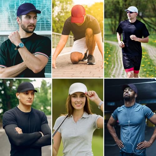 Weiße Sport Cap mit weichem Schirm, ultraleicht und atmungsaktiv, ideal für Outdoor-Aktivitäten und sportliche Aktivitäten bei Männern und Frauen.