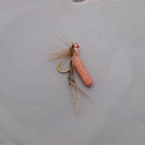 Set von 6 LT Easiyl Schaum Daddy Long Legs Tan Fliegen mit #10 Haken für erfolgreiches Forellen- und Lachsfischen.
