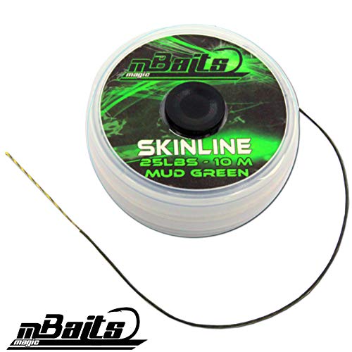 Angel Berger Magic Baits Skinline Karpfenvorfach mit robustem, erdgrünen Design in einem transparenten Behälter für Karpfenangeln