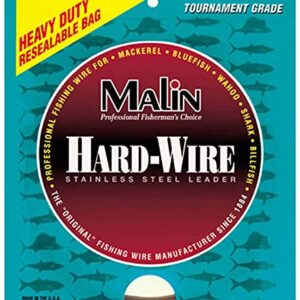 Malin LC14-42 SS Draht COF Angelschnur in wiederverschließbarer Verpackung mit maritimem Design für professionelle Angler.