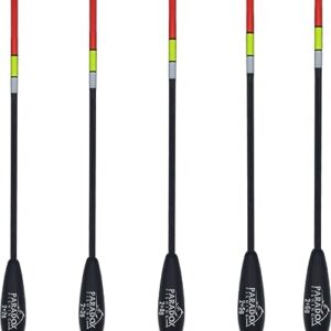 Fünf verschiedene Posenstangen in leuchtenden Farben für das Angeln, ideal für maximale Sichtbarkeit und Flexibilität auf dem Wasser. Die Waggler sind in den Gewichtsklassen von 2g bis 5g erhältlich und bieten hohe Stabilität beim Fischen.