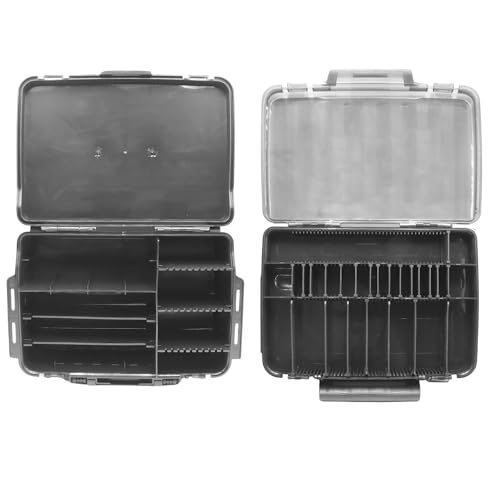 Pro Tackle Lure Safe PRO SV 308 Angelkoffer mit zwei Fächern, ideal zur organisierten Aufbewahrung von Angelausrüstung und Zubehör.