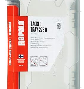 Rapala Unisex-Adult Boîte de Pêche 1 - durchsichtige, multifunktionale Aufbewahrungsbox für Angelausrüstung mit verschiedenen Fächern und einem praktischen Schnellverschlusssystem.