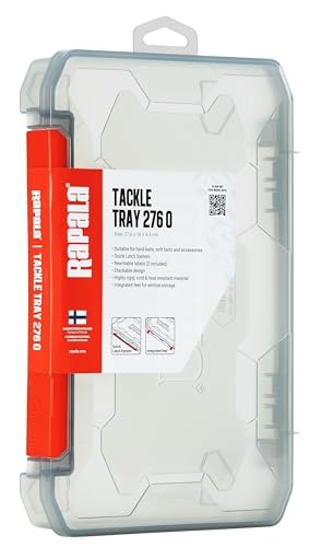 Rapala Unisex-Adult Boîte de Pêche 1 - durchsichtige, multifunktionale Aufbewahrungsbox für Angelausrüstung mit verschiedenen Fächern und einem praktischen Schnellverschlusssystem.