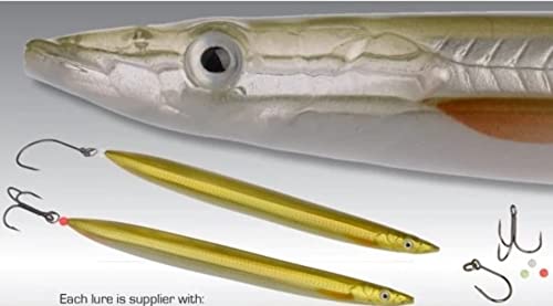 Savage Gear Line Thru Sandeel in der Farbe Black & Red UV, 12.5cm lang und 19g schwer, optimal für das Angeln von Meerforellen und Dorschen.