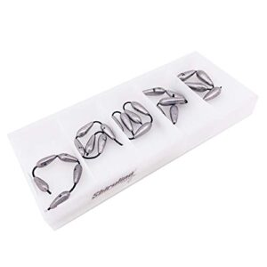 Sbirulino Angel-Torpillenset mit 25 Gewichtstorpillen in praktischer Aufbewahrungsbox für Angler, inklusive 5 Fächern zur ordentlichen Aufbewahrung.