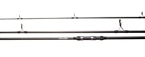 3-teilige Shakespeare Cypry Carp Karpfenrute in Schwarz mit ergonomischem Griff, robusten Rutenringen und DPS-Rollenhalter, ideal für Karpfenangler.