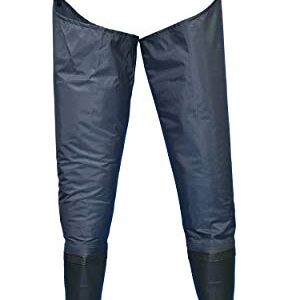 Leichte und wasserdichte Hüftwathose aus Nylon für Männer und Frauen mit robusten Gummistiefeln, ideal zum Angeln, Jagen und Arbeiten im Schlamm.