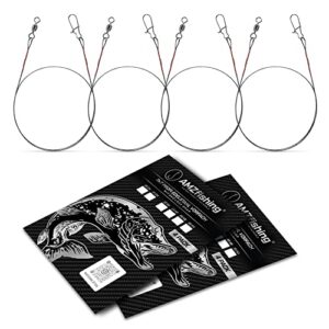 NEU 7x7 Stahlvorfach für Raubfischangeln in 25 cm und 15 kg Tragkraft, ideal für Hecht- und Zanderangler.