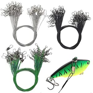 75 Stück hochwertige Edelstahl Stahlvorfächer in drei Farben für Angler, ideal für verschiedene Angeltechniken.