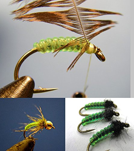 Tigofly Fliegenbinde-Rippen in verschiedenen Farben, ideal für das Fliegenbinden von Larven und Nymphen, 0,6 mm Durchmesser und 10 Meter Länge pro Packung.