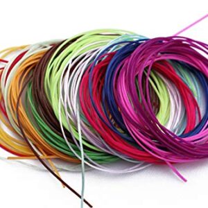 Tigofly flache, elastische dehnbare Zahnseide in verschiedenen Farben, ideal für das Fliegenbinden und kreative Bastelprojekte.