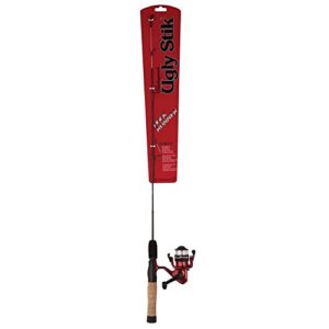 Ugly Stik Dock Runner Spinnrolle und Angelrute Combo, 91 cm, mehrfarbig, ideal für Angeln an Dock, See und Fluss.