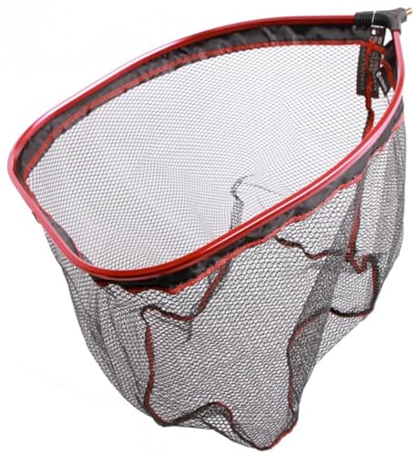 Ultimate Streetfishing Unterfangkescher mit teleskopischem Stab, ideal zum sicheren Fangen und Landen von Fischen, 45 x 50 cm, mit griffigem Rahmen und flexiblem Netzdesign.