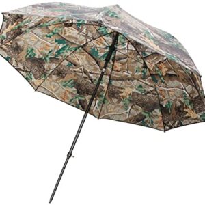 Ultimate Umbrella Camo mit Kippfunktion - robuster Angelschirm mit Camouflage-Muster für optimalen Schutz beim Angeln und Campen in der Natur