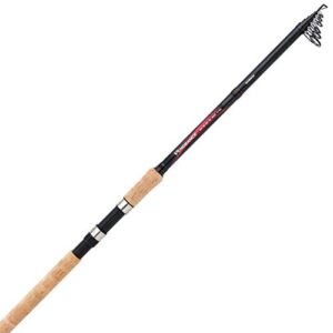 Vengeance AX Slim TE 360 40-80 Angelrute in elegantem Schwarz mit Korkgriff und spiralförmigem Schnurlaufring, ideal für Süß- und Salzwasserangeln.