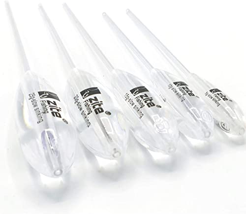 Zite Fishing Sbirolino Set mit 10 transparenten Gewichten für Forellenangeln, ideal für verschiedene Angeltechniken und Gewässerbedingungen.