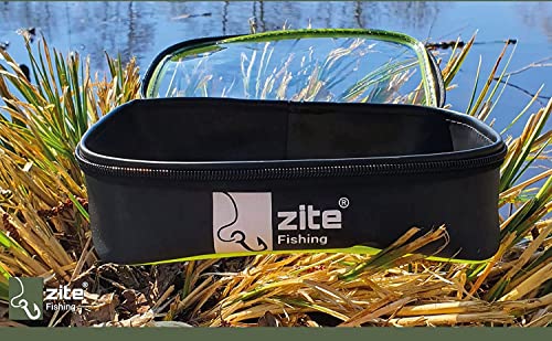 Zite Fishing Window Bag Angeltaschen Set mit transparentem Sichtfenster, geeignet für Kunstköder und Angelzubehör, wasserdicht und robust, ideal für Raubfischangler.