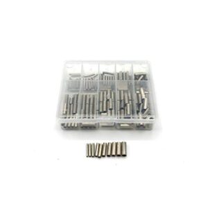 Zite Klemmhülsen-Sortiment in praktischer Sortier-Box mit 150 Quetsch-Hülsen aus rostfreiem Material, ideal für Angler für stabile Vorfächer.