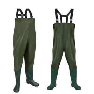 Wasserdichte Wathose für Herren aus 70D Nylon und PVC, rutschfeste Gummistiefel, optimal für Angeln und Outdoor-Aktivitäten