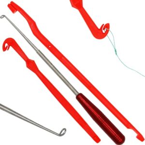 Paradox Fishing Hakenlöser 3er Set für Angler, enthält Hakenlöser für kleine, mittelgroße und große Haken sowie einen Schlaufenbinder.