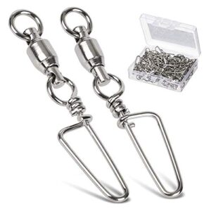 Hochwertiges Kugellager Wirbel mit Coastlock Snap-Technologie und Edelstahl-Ring für Angler in Salzwasser
